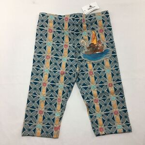 Disney Parks Moana Patch Leggings Girls Size Large Floral‎ Hawaiian Maui